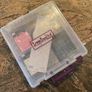 Scrapbook supplies and storage